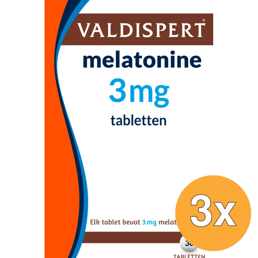 3x Valdispert Melatonine 3 Mg (30 tabletten)