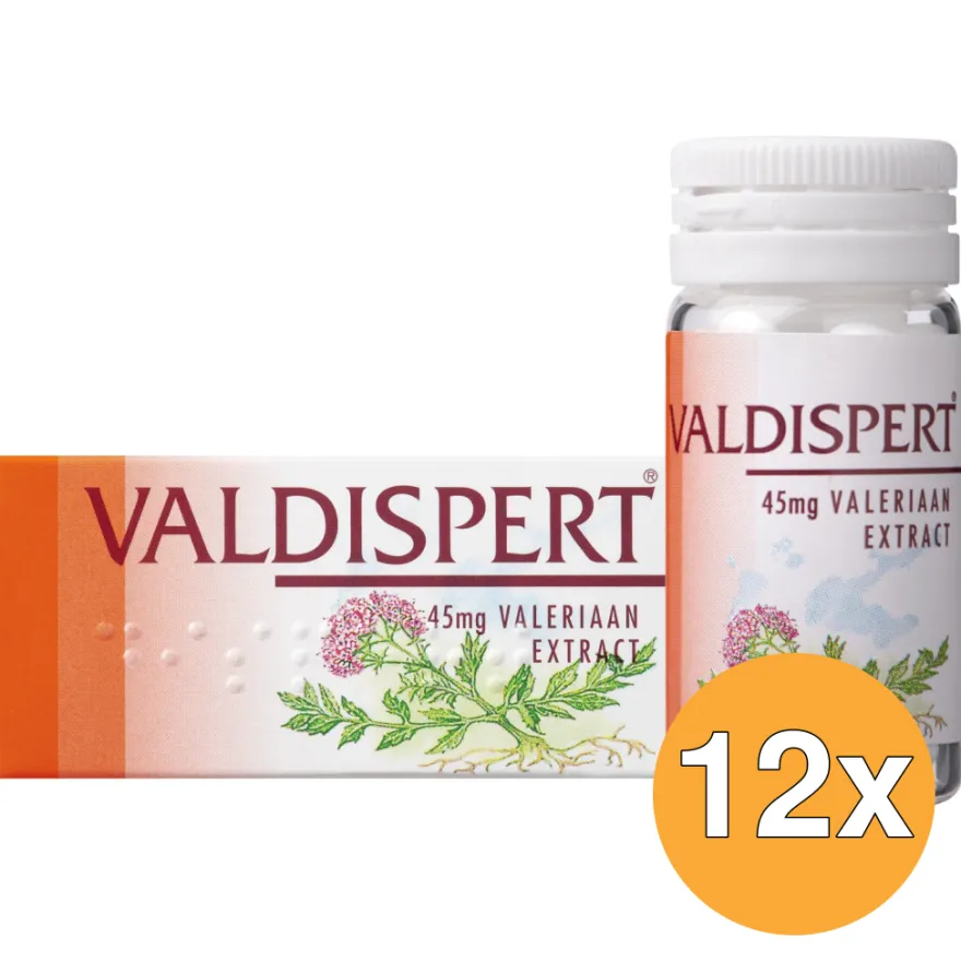 12x Valdispert 45mg valeriaan extract (100 dragees)
