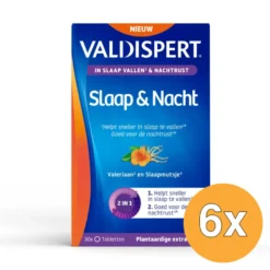 6x Valdispert Slaap & Nacht Melatonine 5 Htp (30 Tabletten)