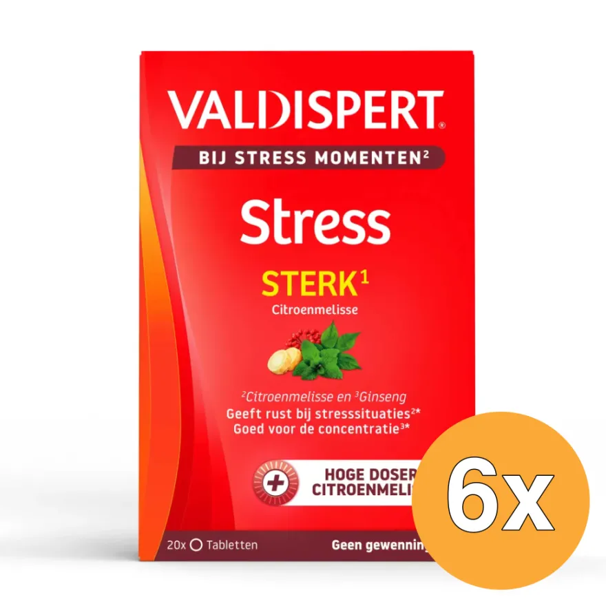 6x Valdispert Stress moments sterk (20 stuks)