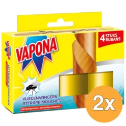 2x Vapona Vliegenvangers (4 stuks)