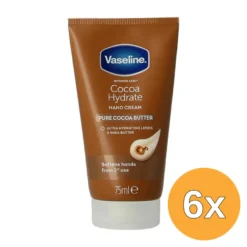 6x Vaseline Handcreme Cocoa Hydrate (75 ml)