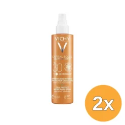 2x Vichy Capital Soleil Cell Protect Water Fluid Spray SPF30 (200 ml)