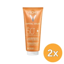 2x Vichy Capital Soleil Invisible Hydrating Protective Milk SPF50+ (300 ml)