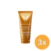 3x Vichy Ideal Soleil Moisturizing Self Tanning Milk Face & Body (100 ml)