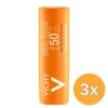 3x Vichy Ideal Soleil Stick Zones Sensibles SPF50+ (9 gr)