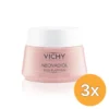 3x Vichy Neovadiol Rose Platinum Dagcrème voor Doffe Huid Na De Overgang (50 ml)