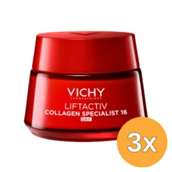 3x Vichy vichy liftactiv collag dagcrem (50 ml)