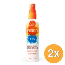 2x Vision Every Day Sun Protection SPF50 Kids Spray (180 ml)