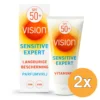 2x Vision Sensitive++ Expert SPF50+ (180 ml)
