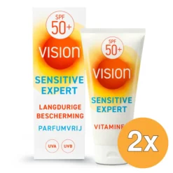 2x Vision Sensitive++ Expert SPF50+ (180 ml)