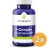 2x Vitakruid B-Complex Actief zonder B6 (90 vega capsules)