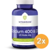 2x Vitakruid Calcium 400 & D3 uit Duurzame Rode Alg Aquamin TG® (90 kauwtabletten)