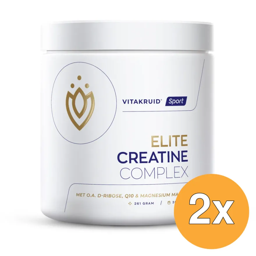 2x Vitakruid Elite Creatine Complex D-Ribose, Q10 & Magnesium (261 gr)