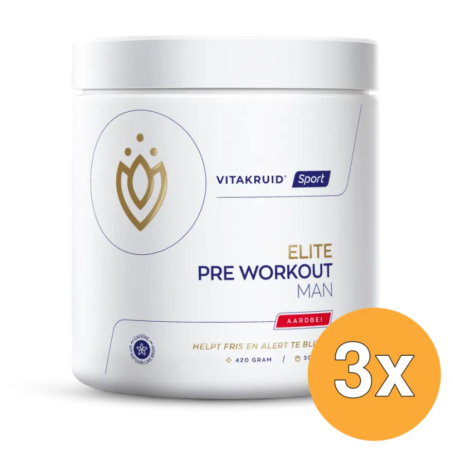 3x Vitakruid Elite Pre Workout Man (420 gr)