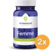 2x Vitakruid Femme Hormoon Support Maca & Saffraan (60 tabletten)