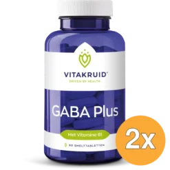 2x Vitakruid GABA Plus (90 smelttabletten)