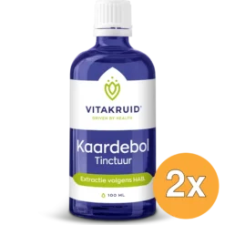 2x Vitakruid Kaardebol Wortel Tinctuur Extractie volgens HAB (100 ml)