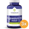 3x Vitakruid Magnesium 150 Malaat met Vitamine B6 (P-5-P) (90 tabletten)