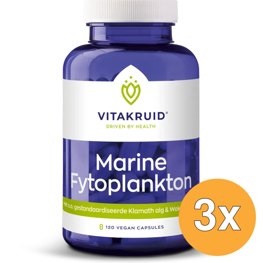 3x Vitakruid Marine Fytoplankton (120 vega capsules)