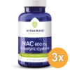3x Vitakruid NAC 600 mg N-Acetyl-L-Cysteïne (90 vega capsules)