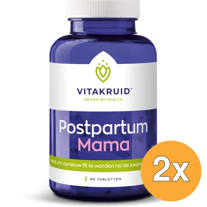 2x Vitakruid Postpartum Mama Oa Fenegriek, Shatavari & Choline (90 tabletten)