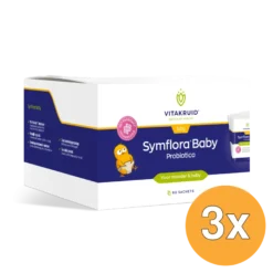 3x Vitakruid Symflora® Baby Probiotica voor Moeder & Baby (60 zakjes)