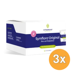 3x Vitakruid Symflora® Original Pre- en Probiotica 8 Stammen (60 zakjes)