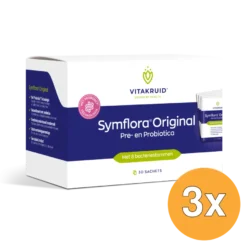 3x Vitakruid Symflora® Original Pre- en Probiotica 8 Stammen (30 zakjes)