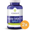 2x Vitakruid Visolie 1400 Sport Triglyceriden EPA 40% DHA 20% (90 softgels)