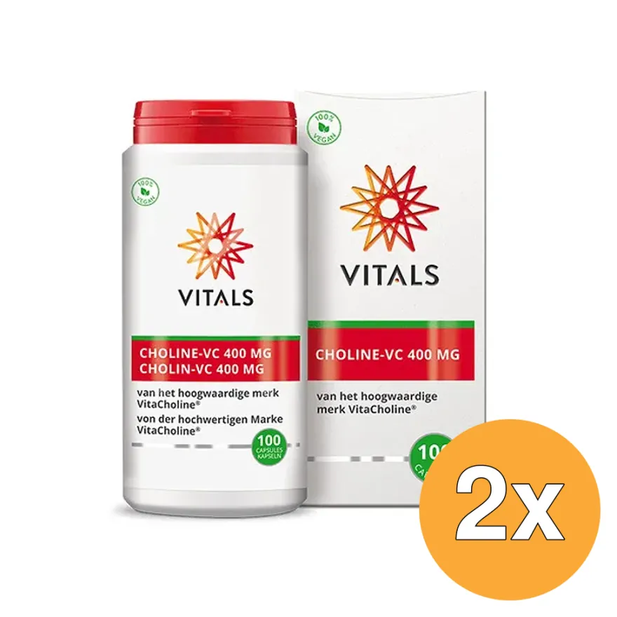 2x Vitals Choline 400 mg (100 vega capsules)