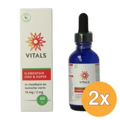 2x Vitals Elementair Zink & Koper (60 ml)