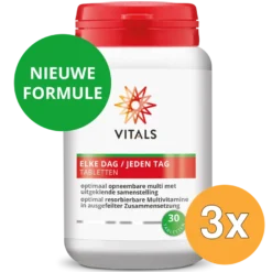 3x Vitals Elke Dag (30 tabletten)