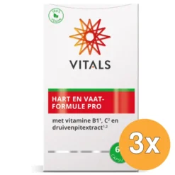 3x Vitals Hart & Vaatformule Pro Capsules (60 capsules)