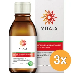 3x Vitals Liquid EPA/DHA 1200 mg (200 ml)