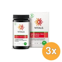 3x Vitals Microbiol trio platinum (60 capsules)