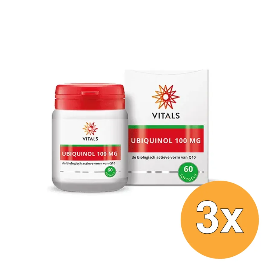 3x Vitals Ubiquinol 100 mg (60 capsules)