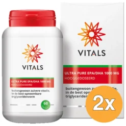 2x Vitals Ultra Pure EPA/DHA 1000 mg (60 softgels)
