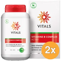 2x Vitals Vitamine B Complex Actief (100 capsules)