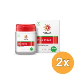 2x Vitals Zink 15mg (100 capsules)
