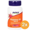 2x Vitamine D3 400 IE (180 softgels)