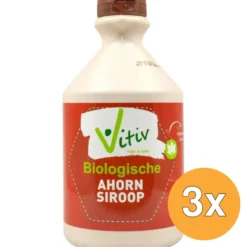 3x Vitiv Ahornsiroop Bio (1000 ml)