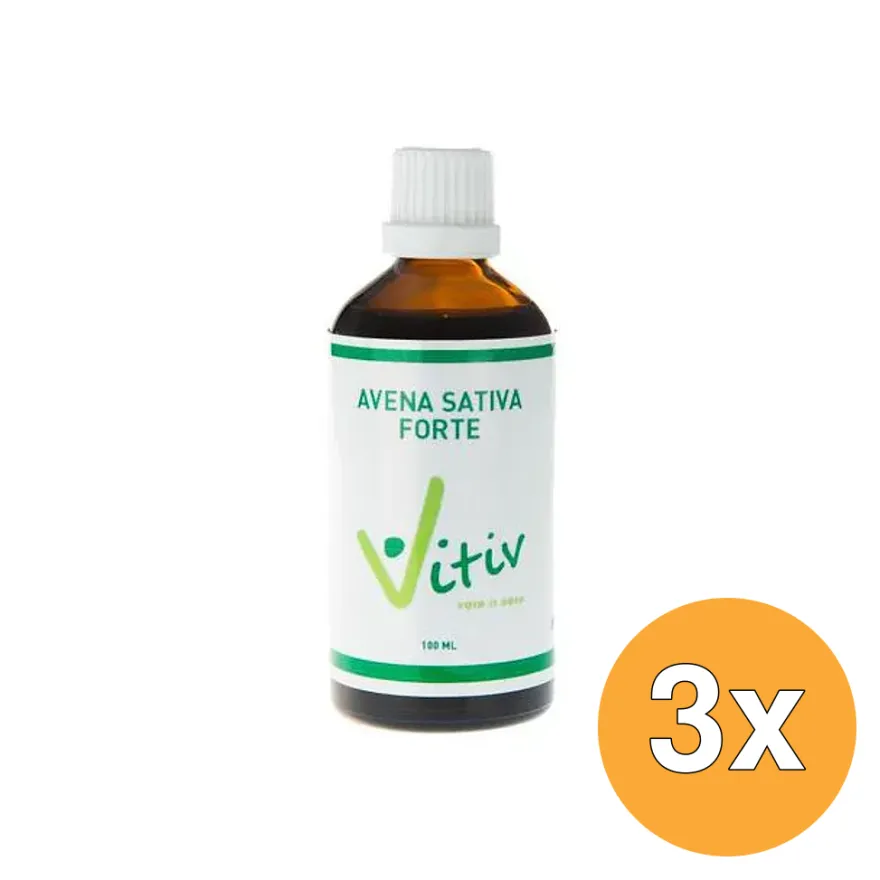 3x Vitiv Avena Sativa Forte (100 ml)