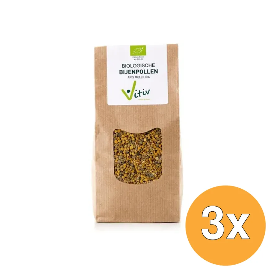 3x Vitiv Bijenpollen Bio (300 gr)