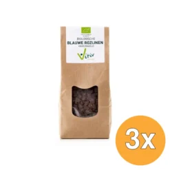 3x Vitiv Blauwe Rozijnen Klein Bio (1000 gr)