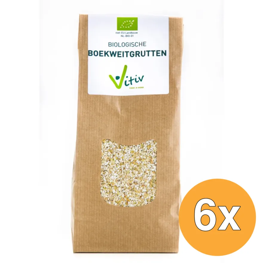 6x Vitiv Boekweitgrutten Bio (500 gr)