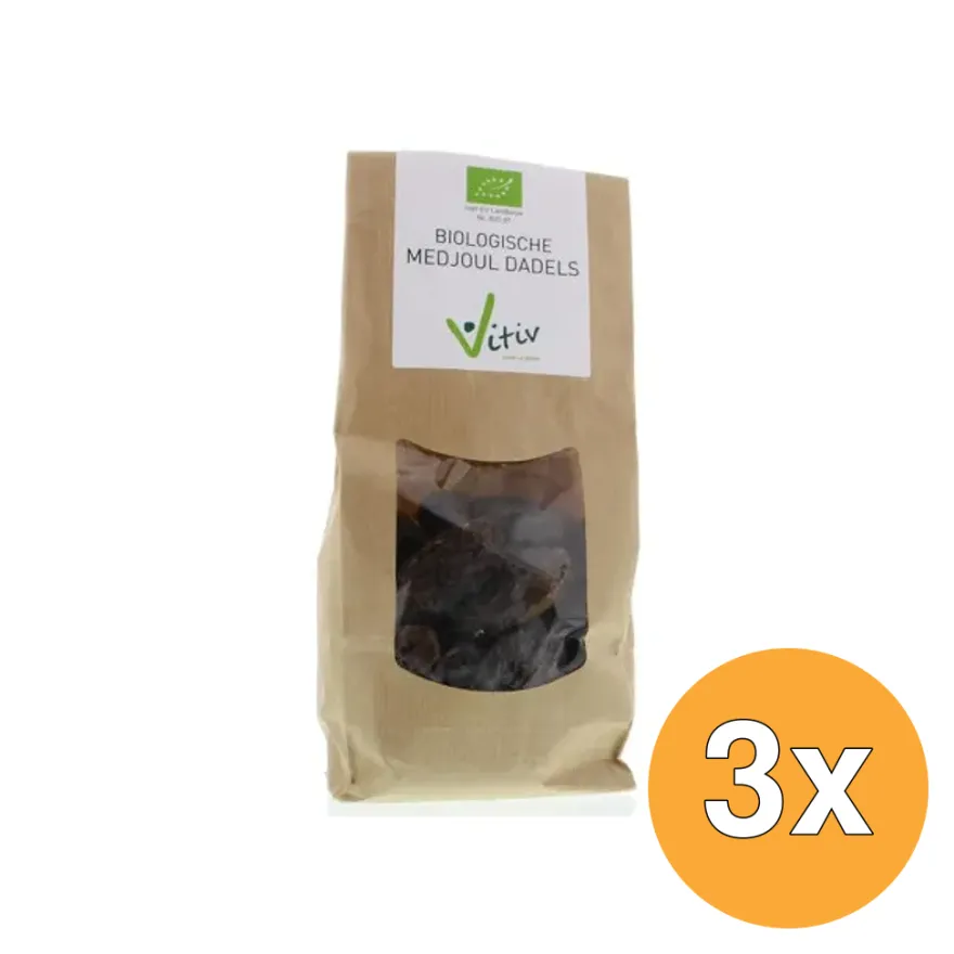 3x Vitiv Dadels Medjoul Bio (250 gr)