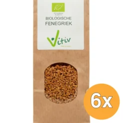 6x Vitiv Fenegriekzaad Bio (250 gr)