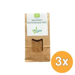3x Vitiv Geel Mosterdzaad Bio (100 gr)