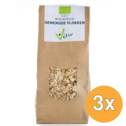 3x Vitiv Gemengde Vlokken Bio (500 gr)